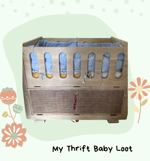Like New custom made baby crib ( Gurgaon )